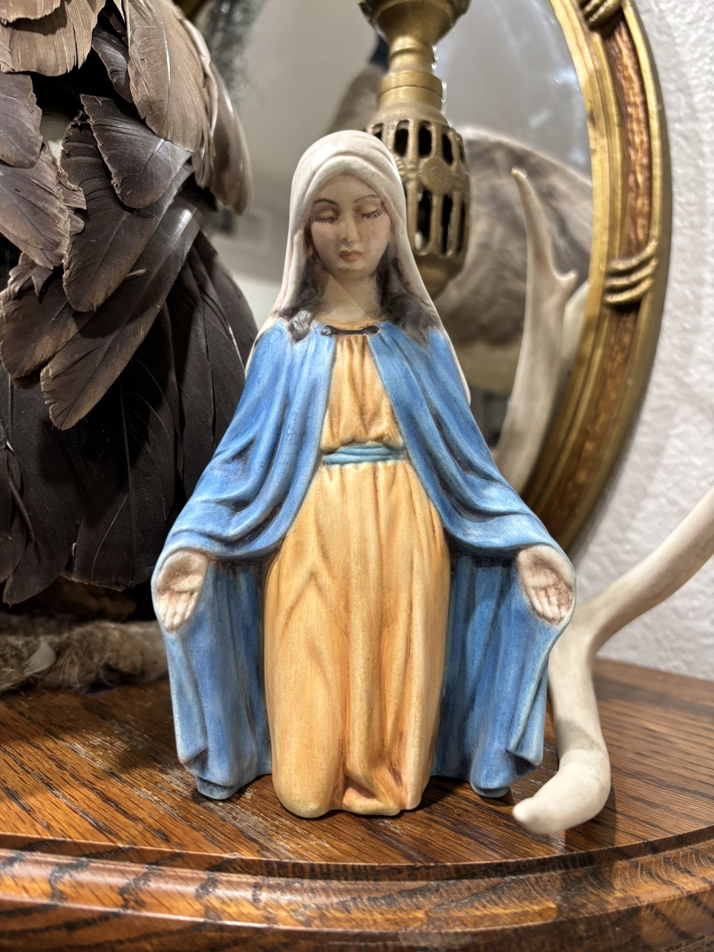 Vintage Virgin Mary Statue