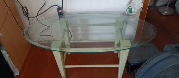 Modern Beveled Glass Coffee Table
