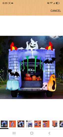 Halloween Inflatable Trunk or Treat Castle Kit