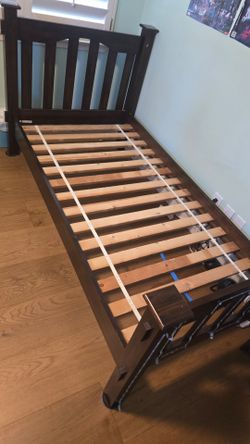 Pottery Barn Kids Solid Wood Twin Bed - Espresso