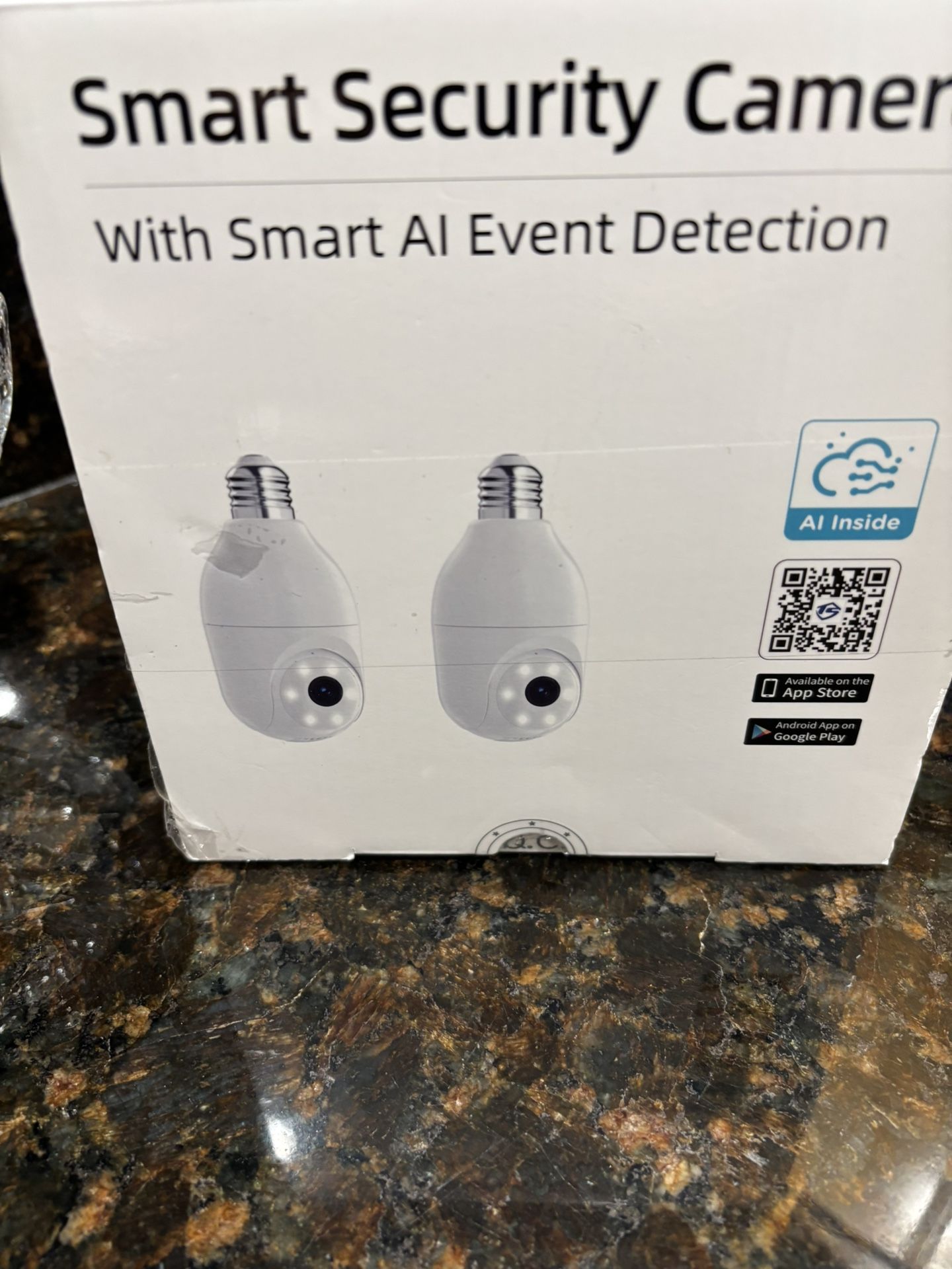 New Smart Security 2 Pack light bulb security camera by Rocktone. wireless wifi indoor: outdoor for home