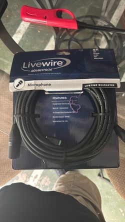 Livewire Advantage XLR Microphone Cable 25 ft