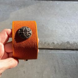 Stingray Leather Cuff Bracelet