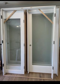 Franks doors pre hung double
