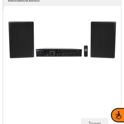 Speakers/Receiver Rockville RCS80-1 60 Watt 70v Commercial/Restaurant Amplifier/Bluetooth Receiver