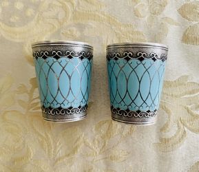 Russian Vintage Silver Shot Glasses