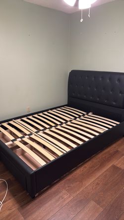Queen Bed frame with drawers
