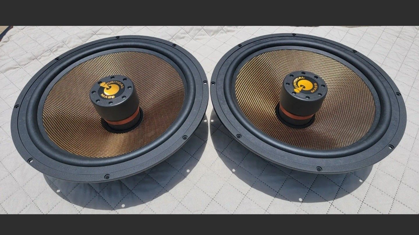 Critical Mass 15 Inch Flat Neo Carbon Fiber Subwoofers