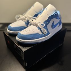 Air Jordan 1 Low SE “University Blue Patent” Size 11.5 – New / UNC Retro Jordan Sneakers