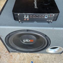 $50 Or Best Offer - PowerBass ASA 300.2X Amplifier And 12” Sub