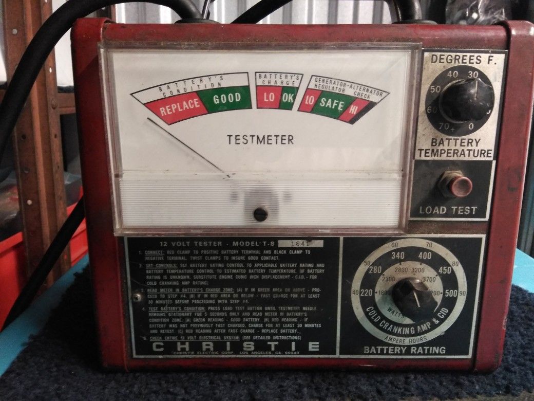 Vintage Battery Tester Christie