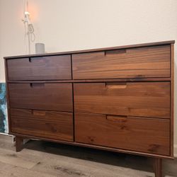6-Drawer Wooden Dresser – $80