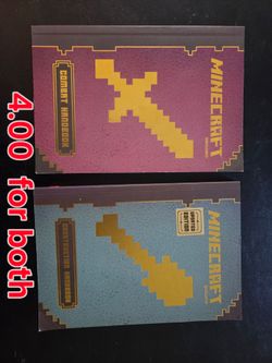 Minecraft books Construction handbook and Combat Handbook.