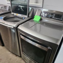 🎈💯LG SET STEAM WASHER AND ELECTRIC DRYER WITH WARRANTY 