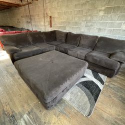Brown Sectional Couch “WE DELIVER”