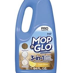 Mop n Glo 3-in-1 Professional Cleaner Citrus Scent 64oz Sealed Bottle - Brand New