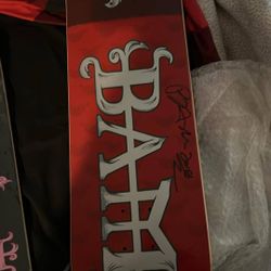 Rare Bam Margera Autographed Skateboard 