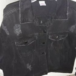 Denim/Jeans Distressed Jacket Women XL