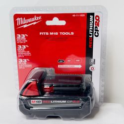 Milwaukee M18 Battery 18 Volt 2.0 AH Compact REDLITHIUM NEW GENUINE 48-11-1820