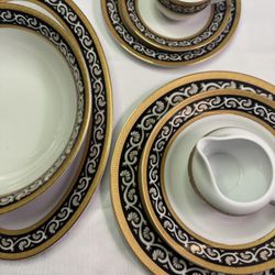 Rare Royal Scotland  Full 49 Piece Dinnerware Set 