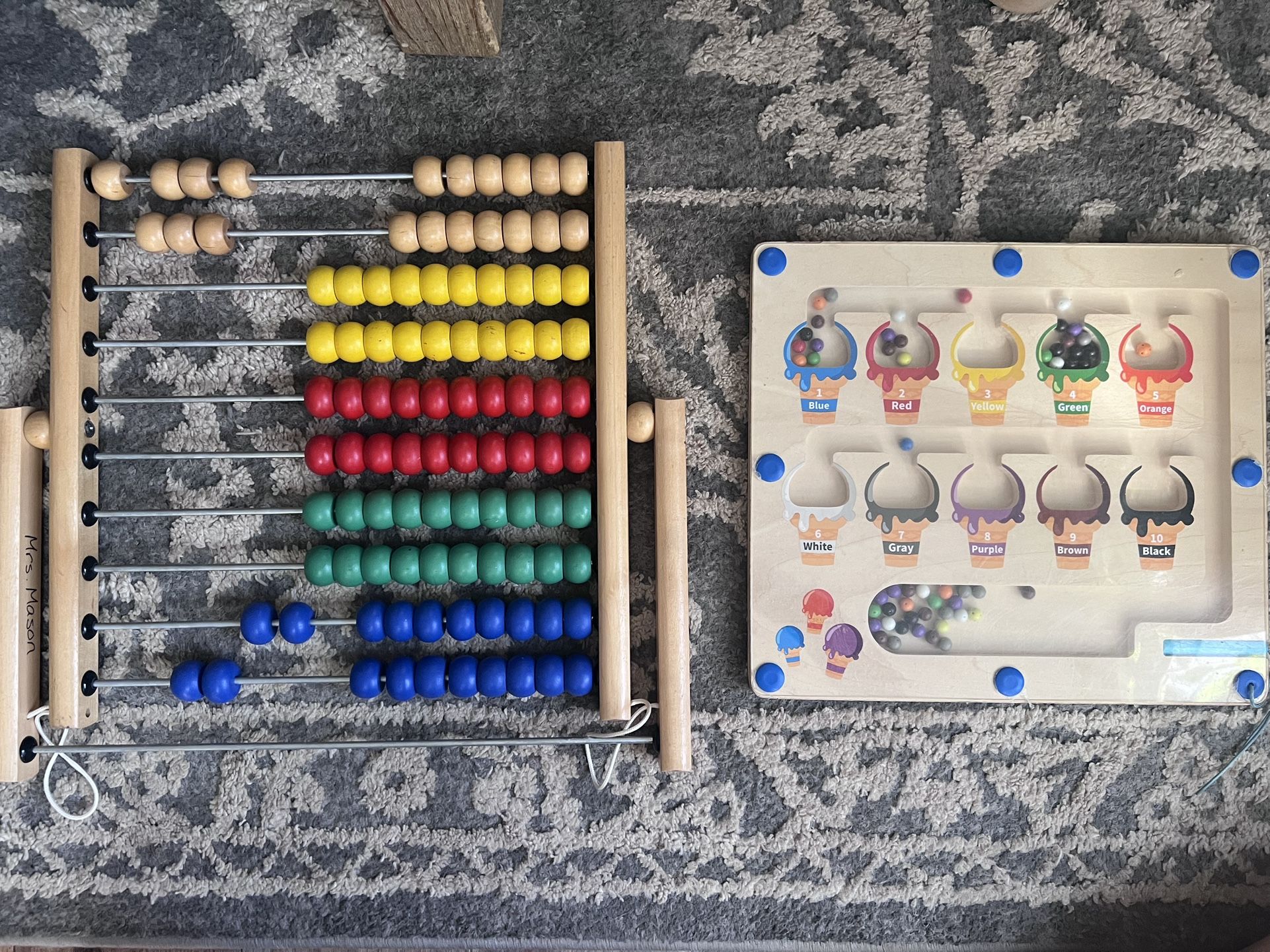 Magnet Sorting Toy & Abacus