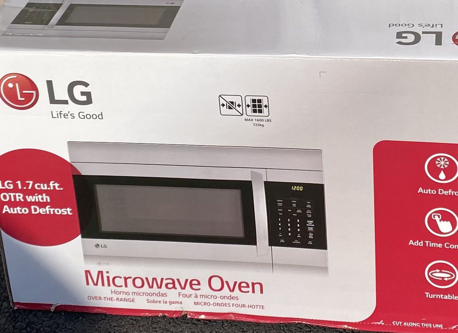 Brand New Never Used In Box Above The Range Microwave