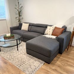 Macys Power Recliner Sectional Couch 