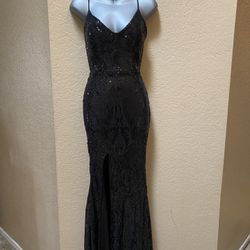 Brand New Black Sequin Prom Dress 