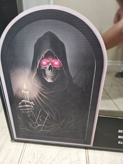 Martha stewart Grim Reaper light-up mirror