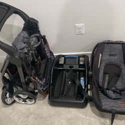 Monbebe Bolt stroller With Car Seat In Very Good Condition 