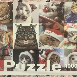 Christmas Theme Cat Puzzle (1000 ) 