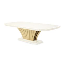 Fantosini Creamy Pearl Pedestal Dining Table