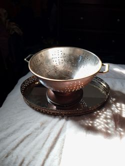 Vintage Copper Strainer Made In Korea