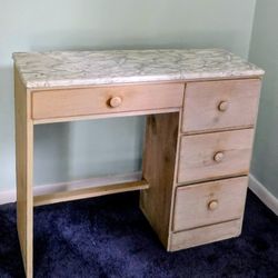Sewing Desk With Supplies