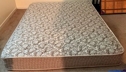 Queen Size Bed + NEW Bed Frame – Moving Sale