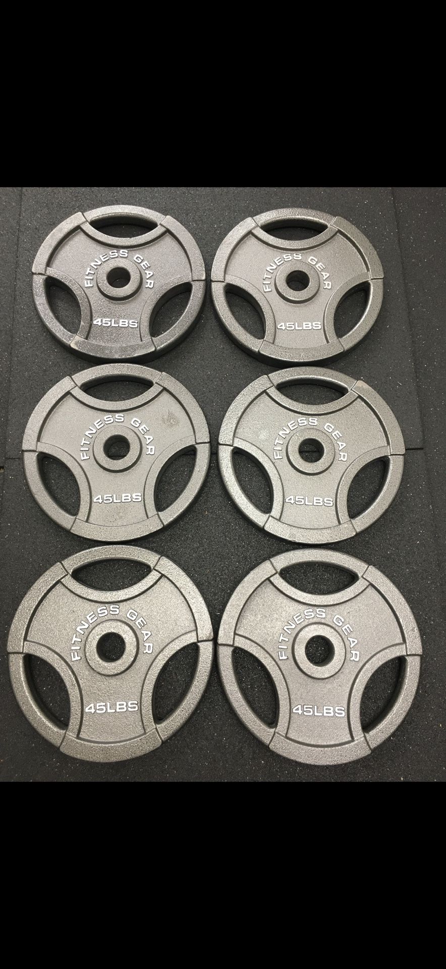 Fitness Gear Olympic Weight Plates (45#x2=$90)