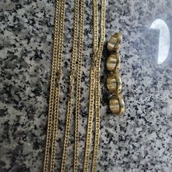 18k Gold Plated Chains and rings