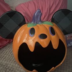 Mickey Mouse Truck Or Treat Candy Bowl And Dish
