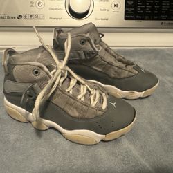 Kid's Jordan 6 Rings- Grey/White