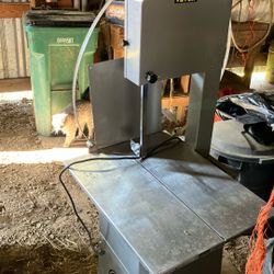 Stainless Steel Meat, Bandsaw, And Meat Grinder Combination