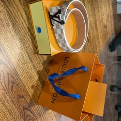 Louis Vuitton Belt Brand New White