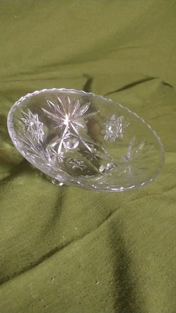 Glass candy dish