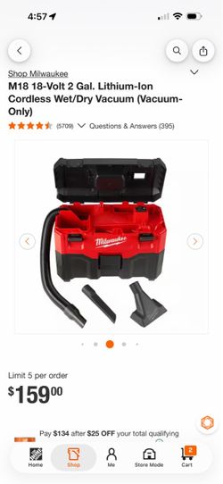 Milwaukee M18 Vacuum!!!!!