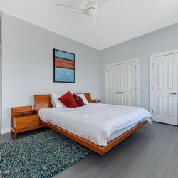 King Bedroom Set W Mattress. Italian Made.