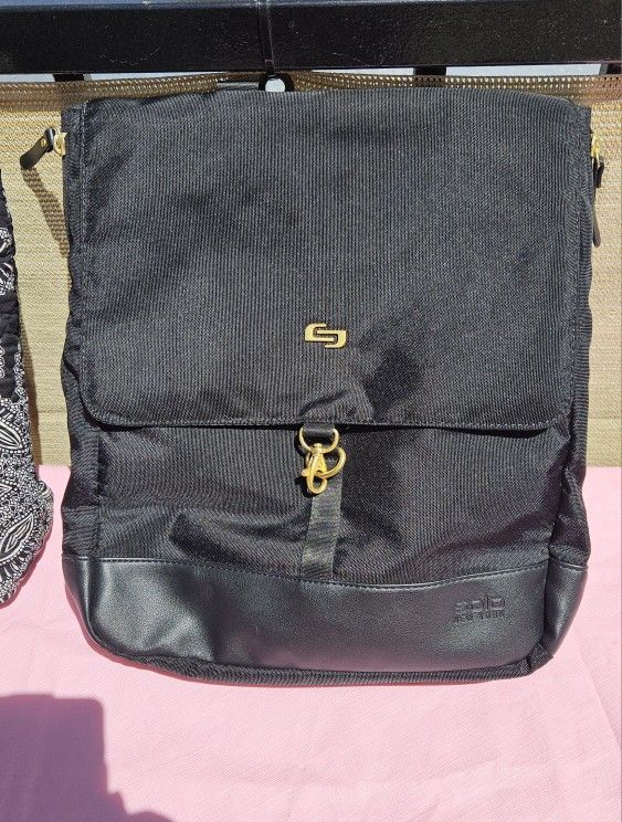 SOLO NEW YORK BLACK TOTE BACKPACK