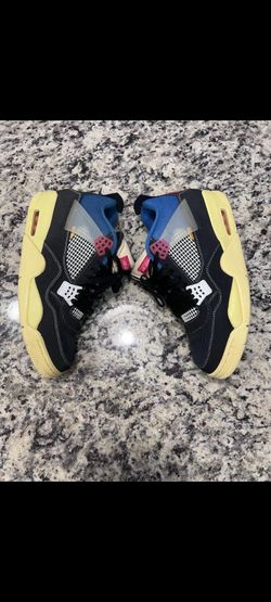 Jordan 4 Retro x Union LA Mid Off Noir Wore 4 Times Size 12.5