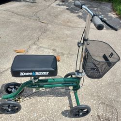 Green Knee Rover Walker Like New with Basket  - $40 FIRM 
