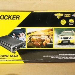 Kicker 46CXA1200.1T CX Series Power Amplifier 2400 Watts Mono Subwoofer Amp CXA1200.1 🚨 Payment Options Available 🚨 No Credit Needed 🚨 
