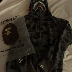 Camo Dark Green Bape Zip Up 