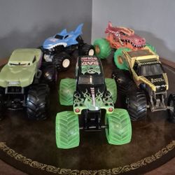 Monster Truck Lot Of 5